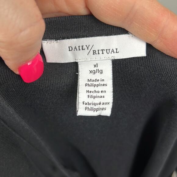 Daily Ritual sleeveless tank black size XL - Picture 6 of 6